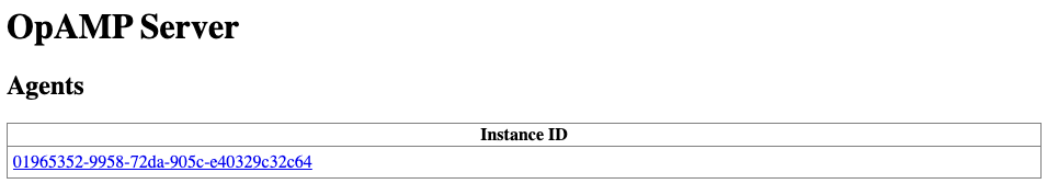 OpAMP example setup